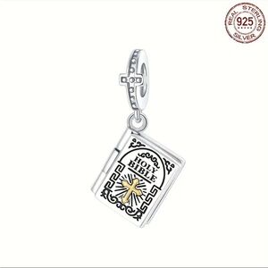 2️⃣/$25 - charm / 925 Sterling Silver Holy Bible Charm